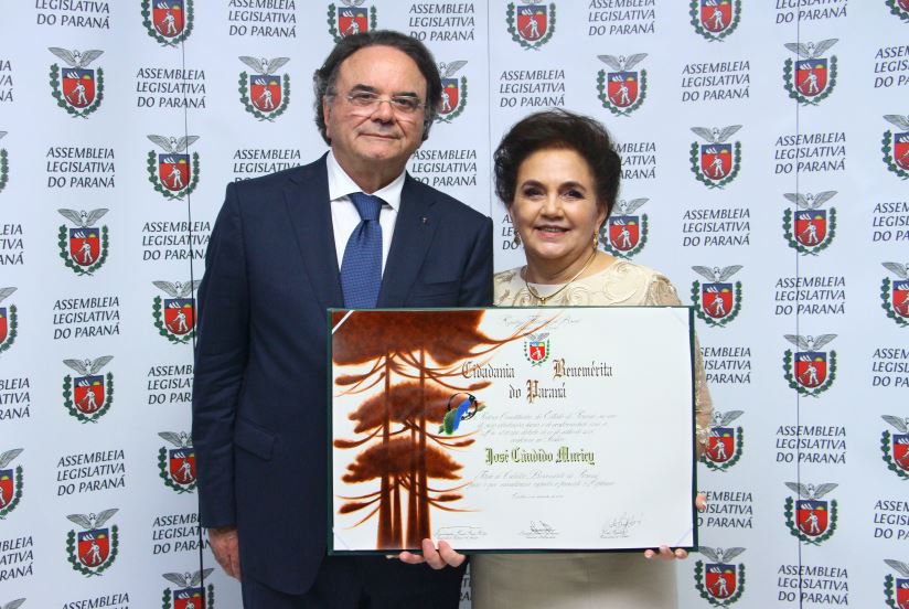José Cândido Muricy e a mulher Vera Muricy.