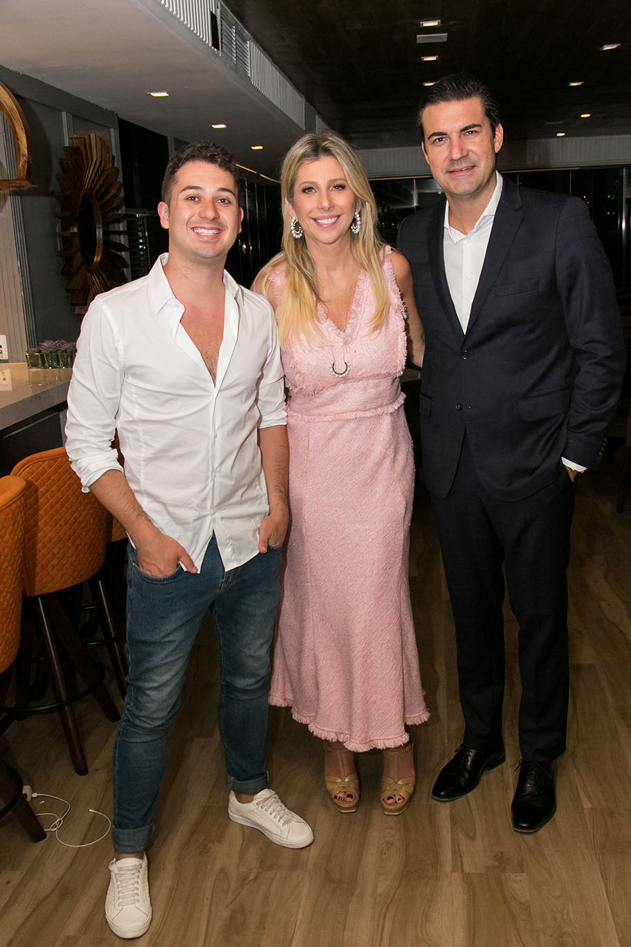 Juan Moraes, Marilis e Sandro Faggiani.