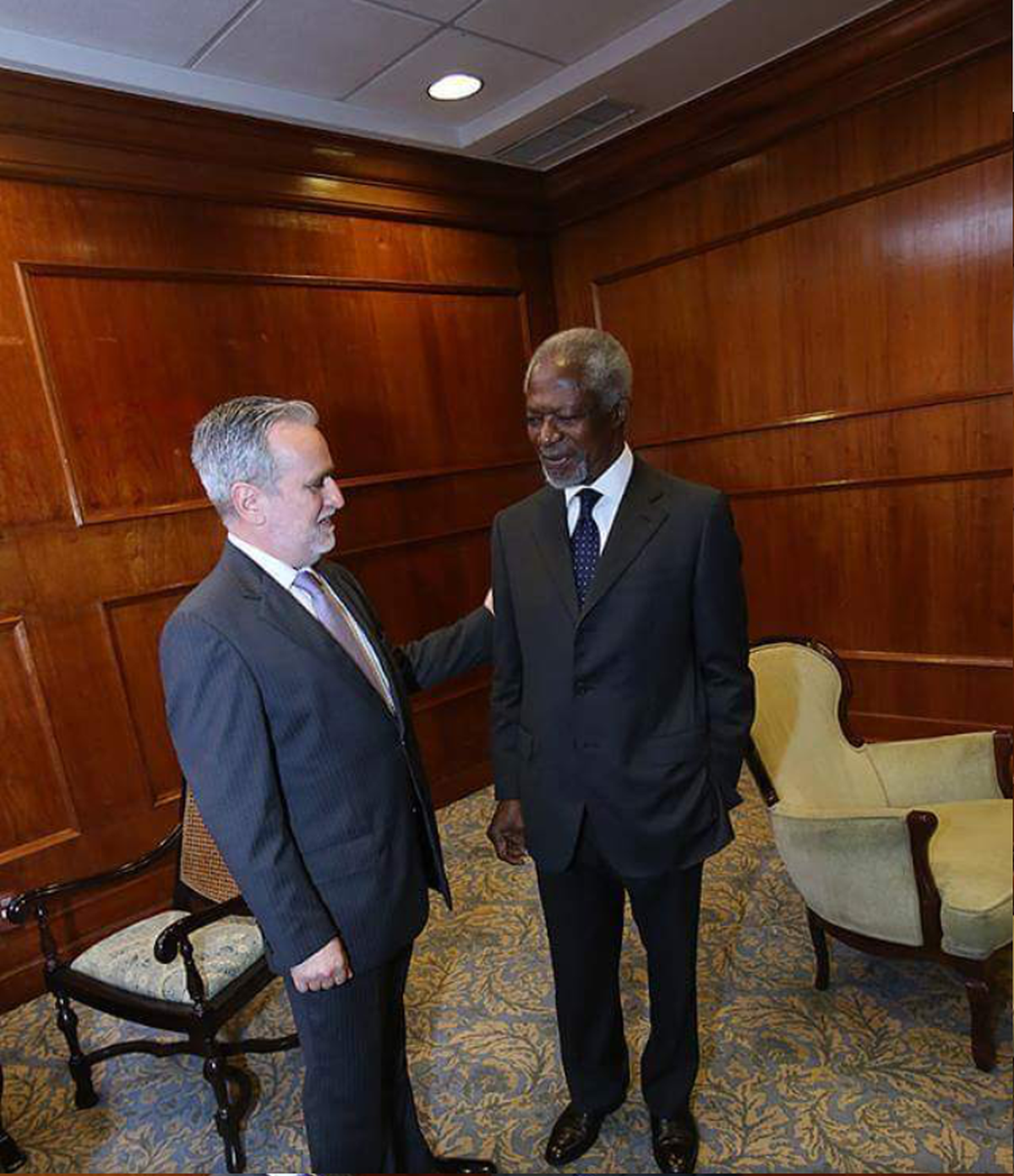 Com o ex-secretário-geral da ONU, Kofi Annan, no Rio de Janeiro, uma das muitas personalidades com quem estive nos últimos 18 anos.